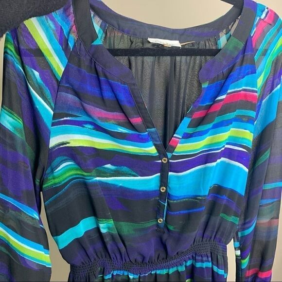 Calvin Klein small peplum long sleeve top (B1) - Picture 6 of 9